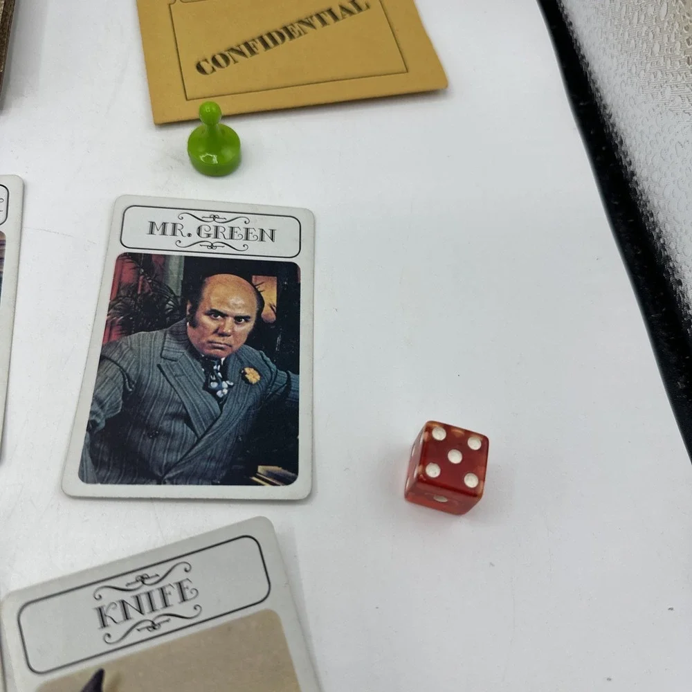 Parker Brothers CLUE‎ Board Game Missing Wrench And Pipe 1972